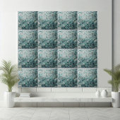 Stunning Underwater Aquamarine Crystal Blue Mosaic Tegeltje