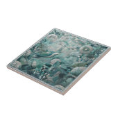 Stunning Underwater Aquamarine Crystal Blue Mosaic Tegeltje (Zijkant)