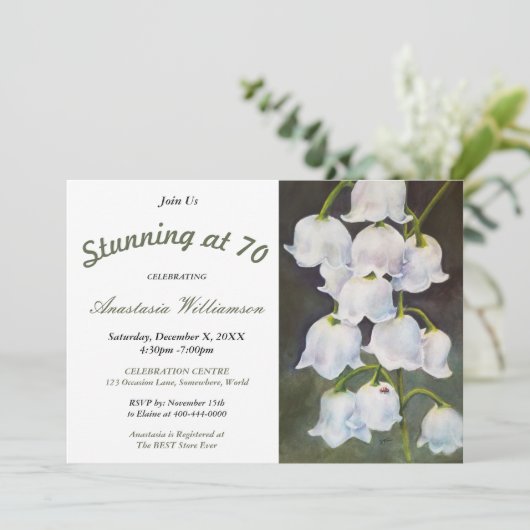 STUNNING VOOR 70 PARTIJEN KAART (Staand voorkant)