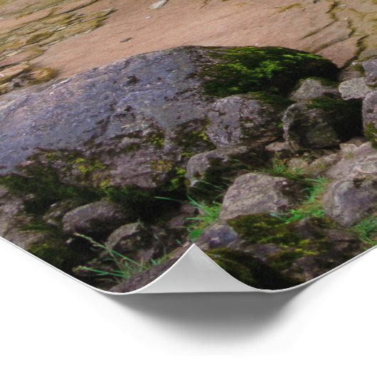 Stunning waterfall Virje, Slovenië Poster (Hoek)