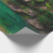 Stunning waterfall Virje, Slovenië Poster Cadeaupapier (Hoek)