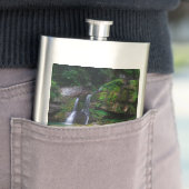 Stunning waterfall Virje, Slovenië Poster Flacon (Voorbeeld)