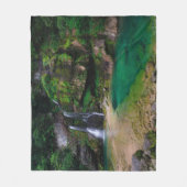 Stunning waterfall Virje, Slovenië Poster Fleece Deken (Voorkant)