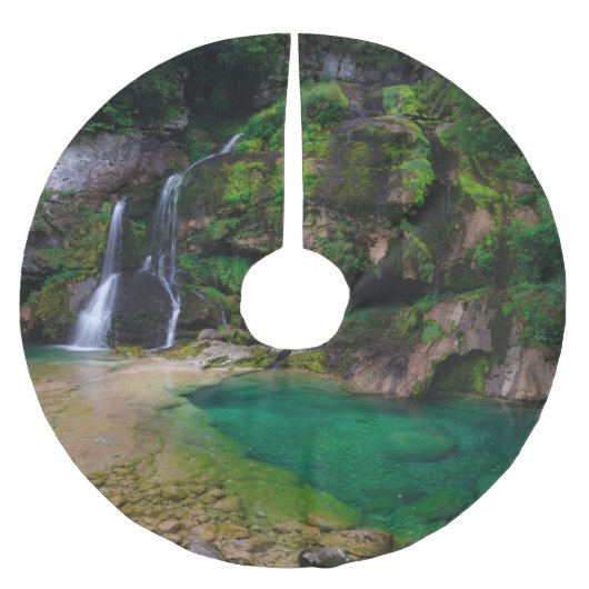 Stunning waterfall Virje, Slovenië Poster Kerstboom Rok (Voorkant)