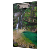 Stunning waterfall Virje, Slovenië Poster Klembord (Links)