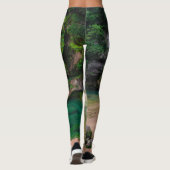 Stunning waterfall Virje, Slovenië Poster Leggings (Achterkant)