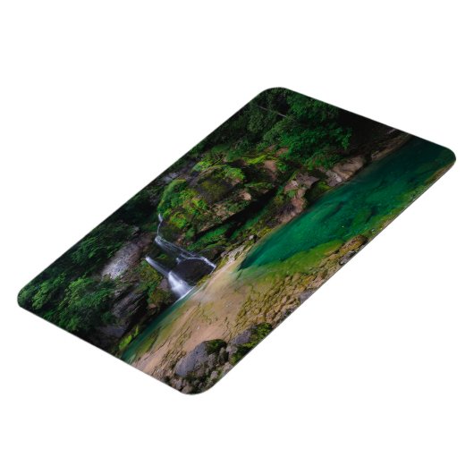 Stunning waterfall Virje, Slovenië Poster Magneet (Linkerzijde)