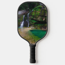 Stunning waterfall Virje, Slovenië Poster Pickleball Paddle