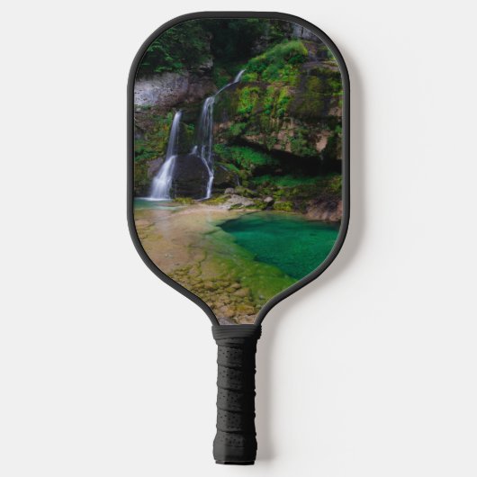Stunning waterfall Virje, Slovenië Poster Pickleball Paddle (Achterkant)