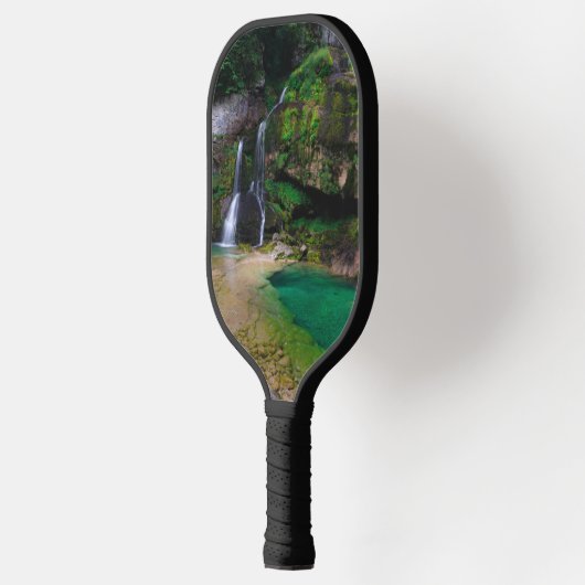 Stunning waterfall Virje, Slovenië Poster Pickleball Paddle (Links)