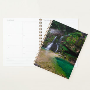 Stunning waterfall Virje, Slovenië Poster Planner