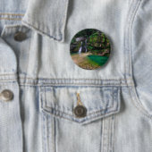 Stunning waterfall Virje, Slovenië Poster Ronde Button 5,7 Cm (In situ)