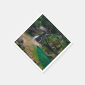 Stunning waterfall Virje, Slovenië Poster Servet (Hoek)