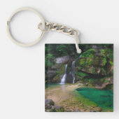 Stunning waterfall Virje, Slovenië Poster Sleutelhanger (Voorkant)