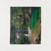 Stunning waterfall Virje, Slovenië Poster Wandkleed (Voorkant)