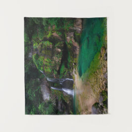 Stunning waterfall Virje, Slovenië Wandkleed