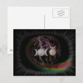 Stunning Wiccan Triple Goddess Cosmic Briefkaart (Voorkant / Achterkant)