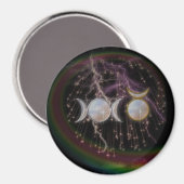 Stunning Wiccan Triple Goddess Cosmic Magneet (Voorkant / Achterkant)