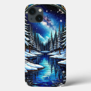 Stunning winterlandschap met sneeuw Case-Mate iPhone case