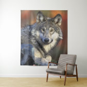 Stunning wolf portret wandkleed (In situ)