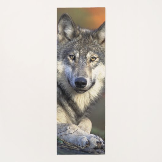 Stunning wolf portret yogamat (Achterkant)