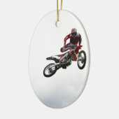 Stunt Bike Keramisch Ornament (Links)