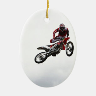 Stunt Bike Keramisch Ornament