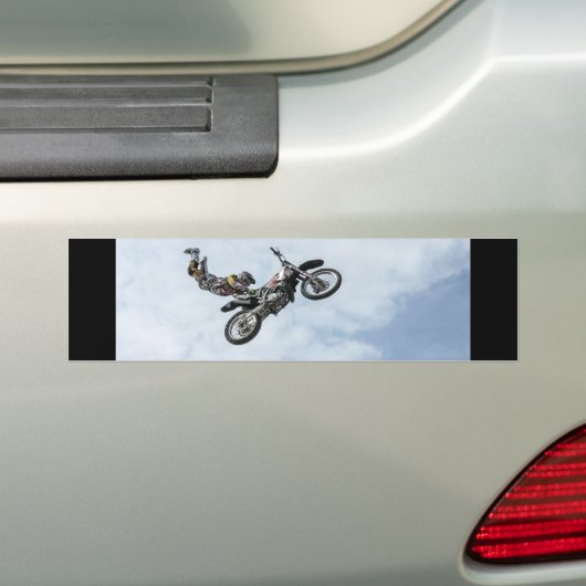 Stunt Biker - Bumpersticker (Op auto)