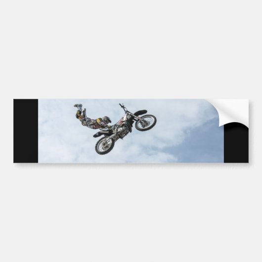 Stunt Biker - Bumpersticker (Voorkant)