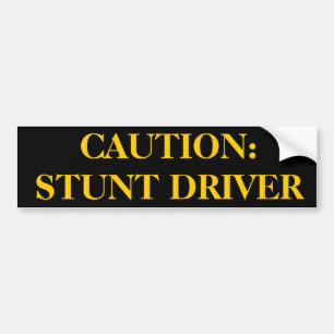 Stunt driver sticker