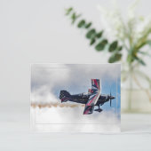 Stunt Flyer Briefkaart (Staand voorkant)