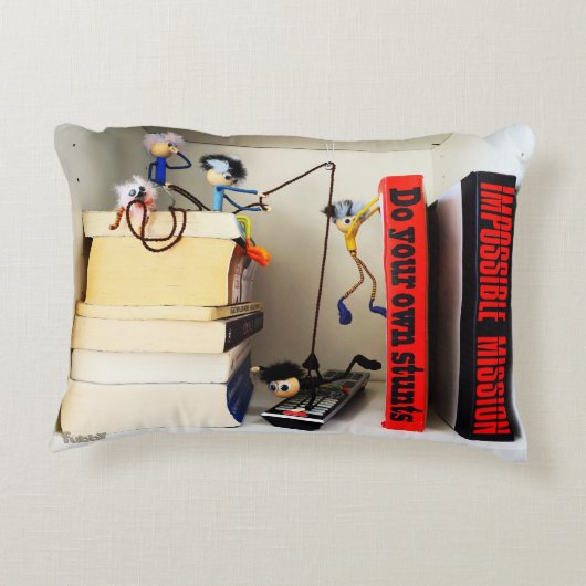 Stunt Fubby's Tom Cruise naspelen. Accent Kussen (Achterkant)