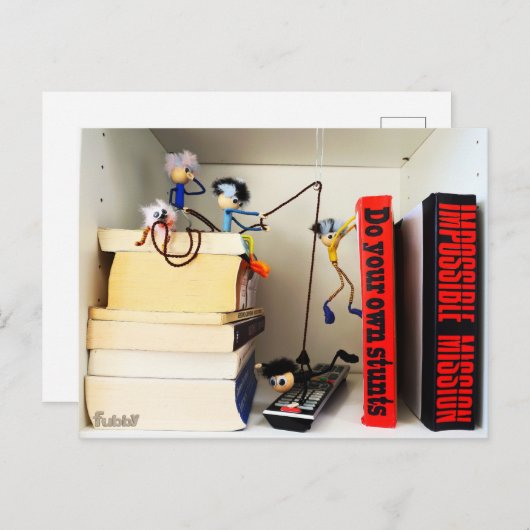 Stunt Fubby's Tom Cruise naspelen. Briefkaart (Voorkant / Achterkant)