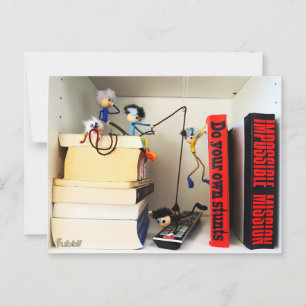 Stunt Fubby's Tom Cruise naspelen. Briefkaart