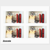 Stunt Fubby's Tom Cruise naspelen. Rechthoekige Sticker (Vel)