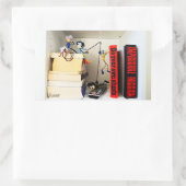 Stunt Fubby's Tom Cruise naspelen. Rechthoekige Sticker (Tas)