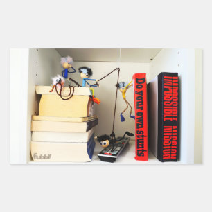 Stunt Fubby's Tom Cruise naspelen. Rechthoekige Sticker