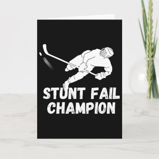 Stunt Mislukt Kampioen Grappig Herstel van Blessur Kaart (Voorkant)