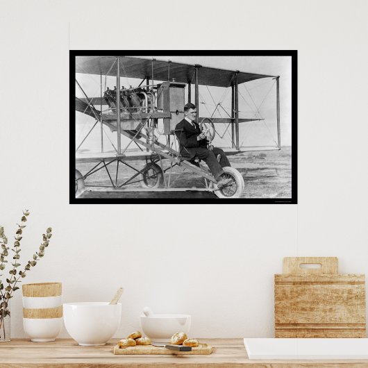 Stunt Pilot Lincoln Beachey 1912 Poster (Keuken)