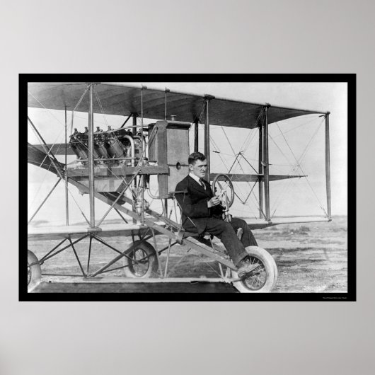 Stunt Pilot Lincoln Beachey 1912 Poster (Voorkant)