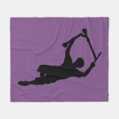 Stunt Scooter Kampioen Sport Silhouet Kunst Fleece Deken (Voorkant (Horizontaal))