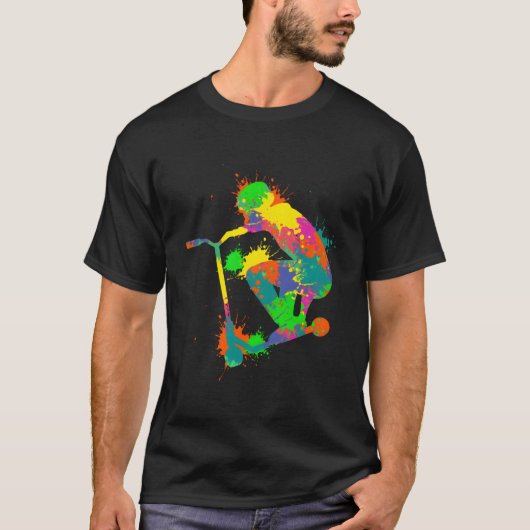Stunt Scooter Rijder Jeugd T-shirt (Voorkant)