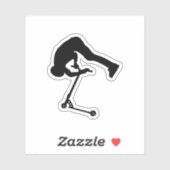 Stunt scooter trick backflip sticker (Vel)