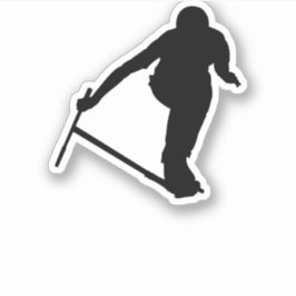Stunt scooter trick Bartwist Sticker