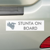STUNTA AAN BOORD BUMPERSTICKER (Op auto)