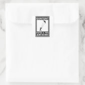 Stuntbreien Vierkante Sticker (Tas)