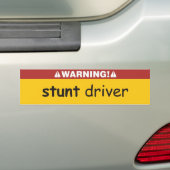 stuntchauffeur bumpersticker (Op auto)