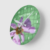 Stuntel Bij op de Bloem van de Kosmos Ronde Klok (Hoek)