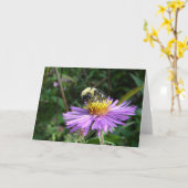 Stuntel bijenwenskaart kaart (Gele Bloem)