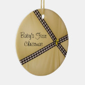 Stuntelt Eerste Kerstmis van de baby het Ornament (Rechts)